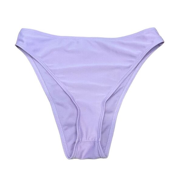 PrettyLittleThings Mix & Match High-Rise High Cut Bikini Bottoms Lilac Swimsuit - Picture 1 of 4